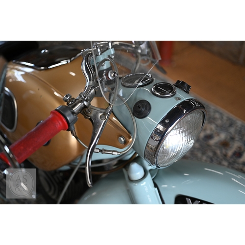 26 - A classic Ariel Arrow Super Sports, 250cc two stroke motorcycle, first registered 2nd April 1960 on ... 