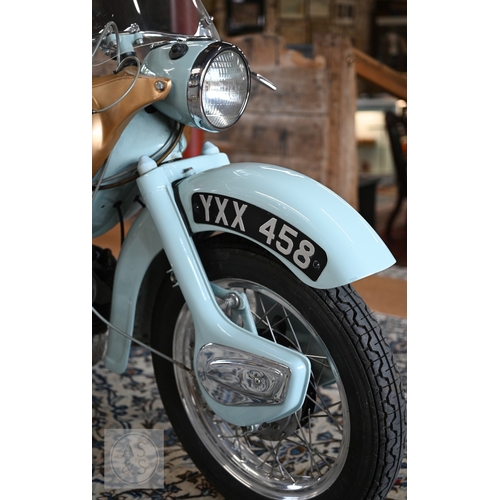 26 - A classic Ariel Arrow Super Sports, 250cc two stroke motorcycle, first registered 2nd April 1960 on ... 