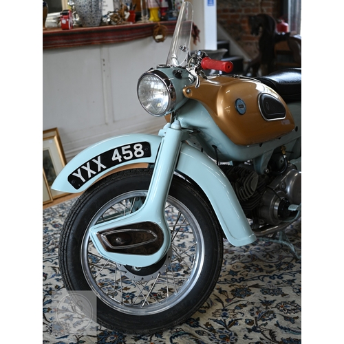 26 - A classic Ariel Arrow Super Sports, 250cc two stroke motorcycle, first registered 2nd April 1960 on ... 