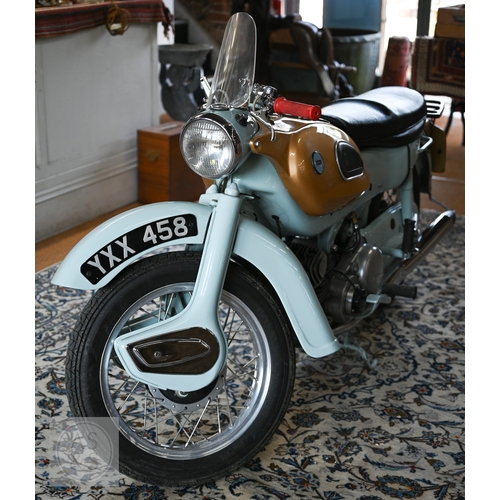 26 - A classic Ariel Arrow Super Sports, 250cc two stroke motorcycle, first registered 2nd April 1960 on ... 