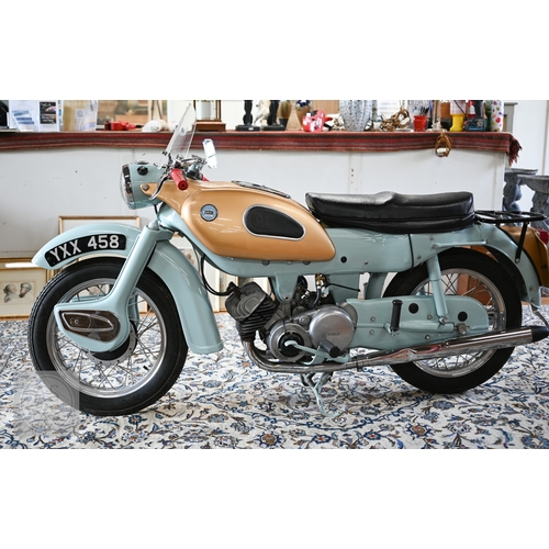 26 - A classic Ariel Arrow Super Sports, 250cc two stroke motorcycle, first registered 2nd April 1960 on ... 