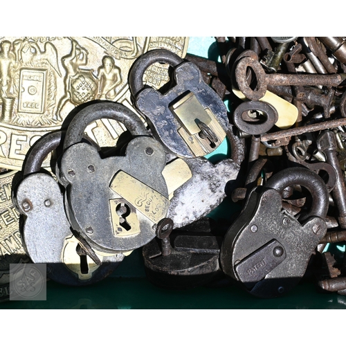 34 - Assorted antique and later safe manufacturers nameplates incl. Reliance; Crusader; Withers & Co.... 