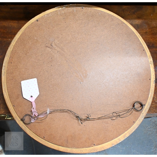 36 - A Regency style gilt convex mirror in ball-mounted gilt frame