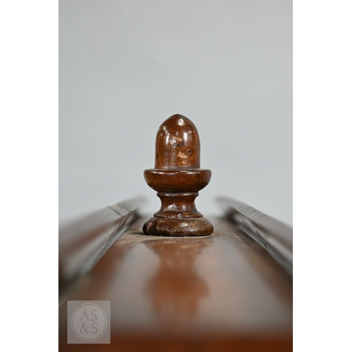 39 - A Regency mahogany double sided tripod music stand, the adjustable easels with fret cut lyre panel r... 