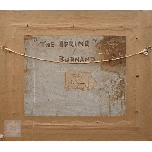 307 - G N Burnand - 'The Spring', oil on board, signed and dated '47, gallery label verso, 39.5 x 49.5 cm