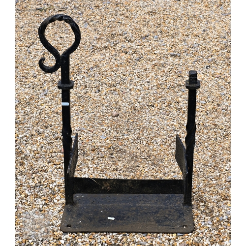 7 - An old twin post boot scraper with bolt down baseplate