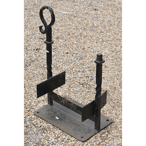 7 - An old twin post boot scraper with bolt down baseplate