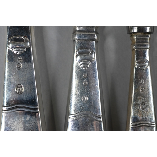 70 - An extensive Danish .826 grade service of flatware and cutlery, by V. Mortensen (Aalborg), Christoph... 