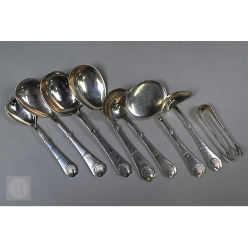 70 - An extensive Danish .826 grade service of flatware and cutlery, by V. Mortensen (Aalborg), Christoph... 