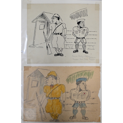 810 - A scarce, interesting and extensive archive of WWII period Japanese POW ephemera, amassed by T178560... 