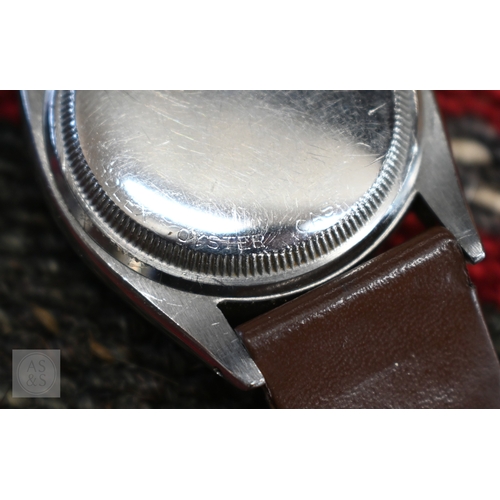 774 - Rolex, a gentleman's vintage Oyster Perpetual Precision wristwatch, stainless steel, manual movement... 