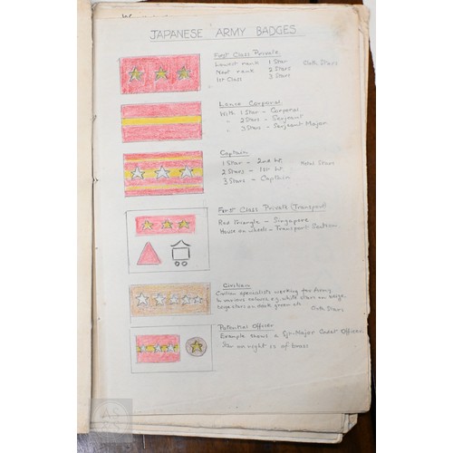 810 - A scarce, interesting and extensive archive of WWII period Japanese POW ephemera, amassed by T178560... 