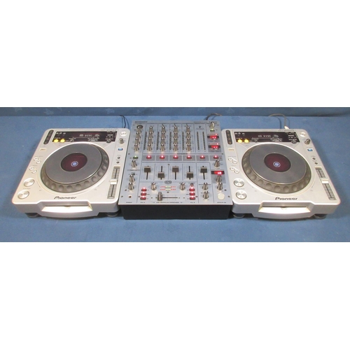 213 - A Pair of Pioneer CDJ-800 MK2 CD/MP3 Decks, a Behringer DJX700 four channel professional Mixer and a... 