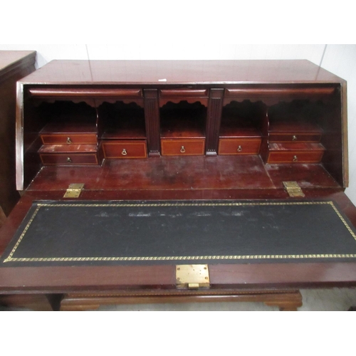 421 - An Edwardian inlaid mahogany Bureau.