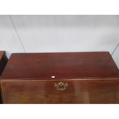 421 - An Edwardian inlaid mahogany Bureau.