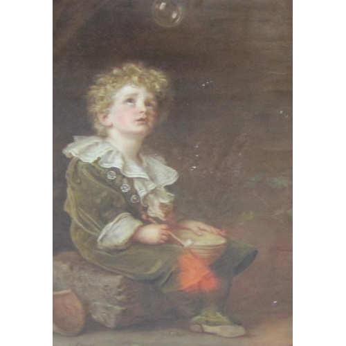 487 - AFTER SIR JOHN EVERETT MILLAIS PRA Bubbles; and Cherry Ripe, colour reproductions 30 x 24in; a pair ... 