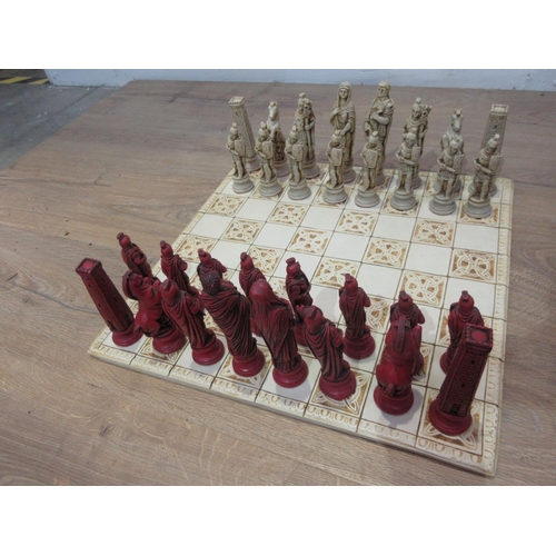 78A - A Roman Chess Set and Board and an Alice in Wonderland Chess Set and Board