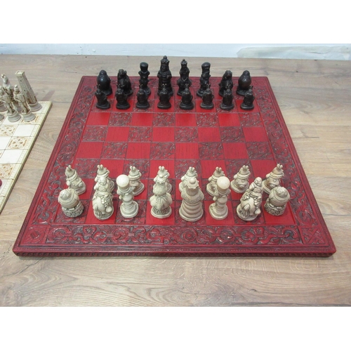 78A - A Roman Chess Set and Board and an Alice in Wonderland Chess Set and Board