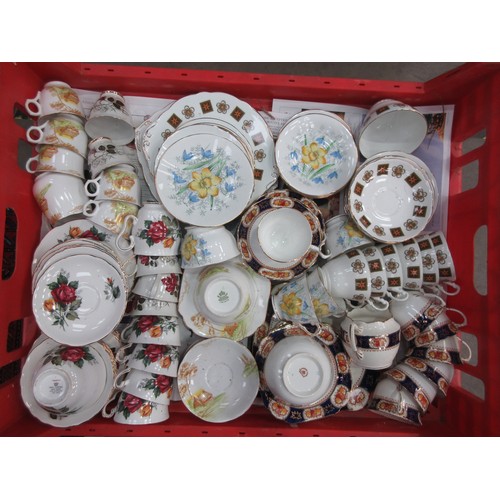 440 - Three boxes of Tea Services, Wash Jugs and a cased Wedgwood 'Beaconsfield' Coffee Set