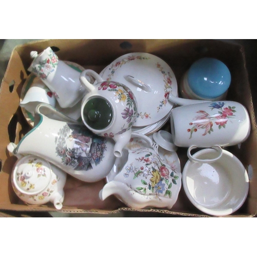 43 - Three boxes of various Tea and Dinnerware.