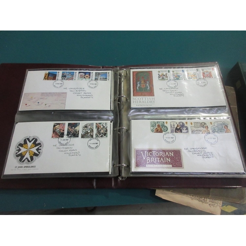 571 - A collection of All World Stamps and GB 1st Day Covers, contained in five albums; stamps include a Q... 