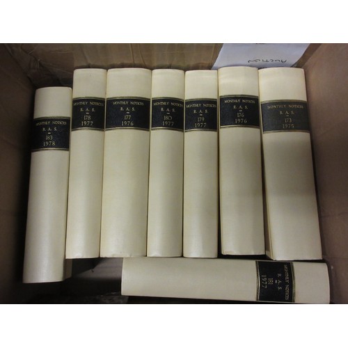 385 - Four boxes of the 'Monthly Notices Royal Astronomical Society' from the Estate of the late Harry Pla... 