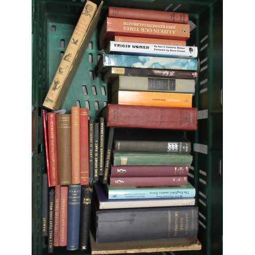 388 - Three boxes of Books, scientific and mechanics, including 'Mechanics' by John C Slater, 'Fundamental... 