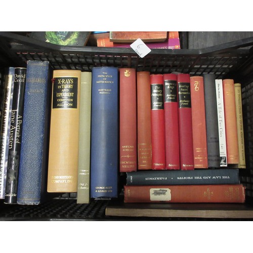 390 - Three boxes of Books including mixed topics and titles, some include 'Principles of Quantum Electrod... 