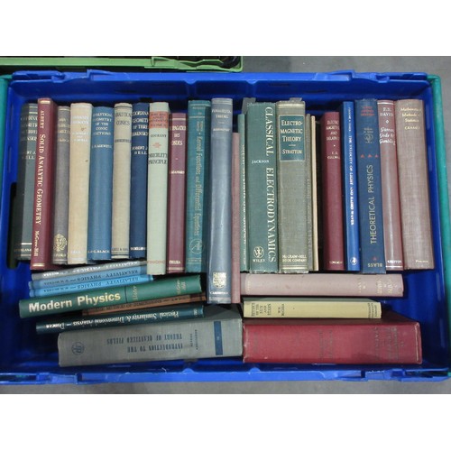 395 - Three boxes of scientific interest, including 'Kinetic Theory of Gases', 'Modern Physics', 'Electro-... 