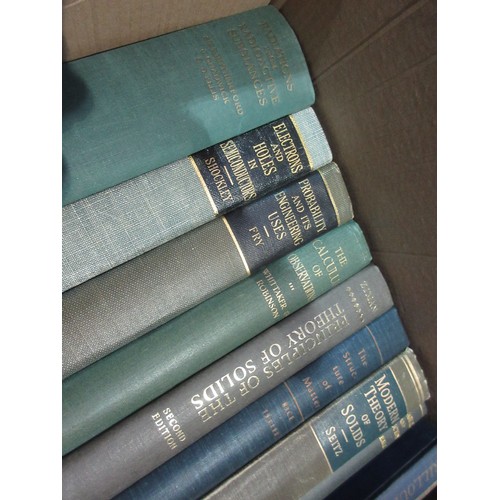 396 - Three boxes of Books on sciences, astronomy and history, including 'Physics of Nonthermal Radio Sour... 