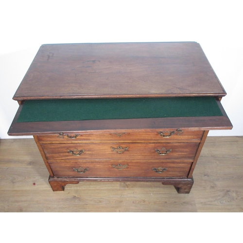 216 - A George III mahogany Batchelor's Chest with moulded top and slide above two short and three long gr... 