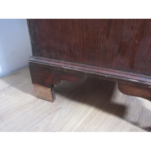 216 - A George III mahogany Batchelor's Chest with moulded top and slide above two short and three long gr... 