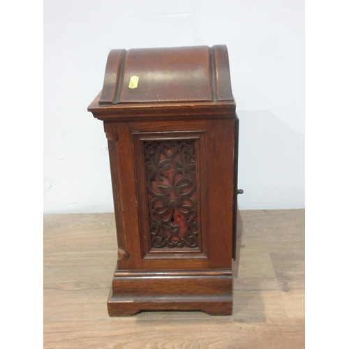 251 - A late 19th or early 20th Century oak cased Bracket Clock by Sir John Bennett Ltd 1ft 5in H x 11 1/2... 