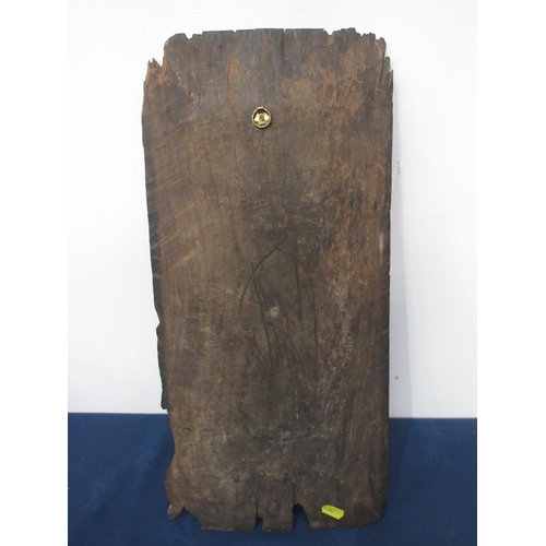 418 - A 16th Century carved oak Panel with linenfold carving 1ft 9in x 10in