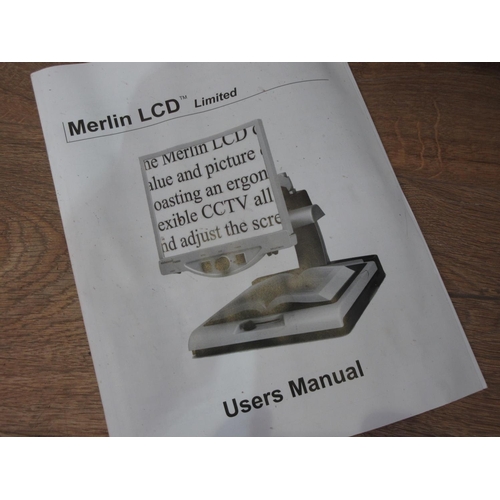 559 - A Merlin LCD Enhanced Vision Screen and Desk