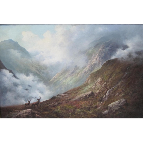 169 - DOUGLAS FALCONER. 'The Monarch of the Glen - Loch Shin'; and Ben Nevis (the north side), signed and ... 