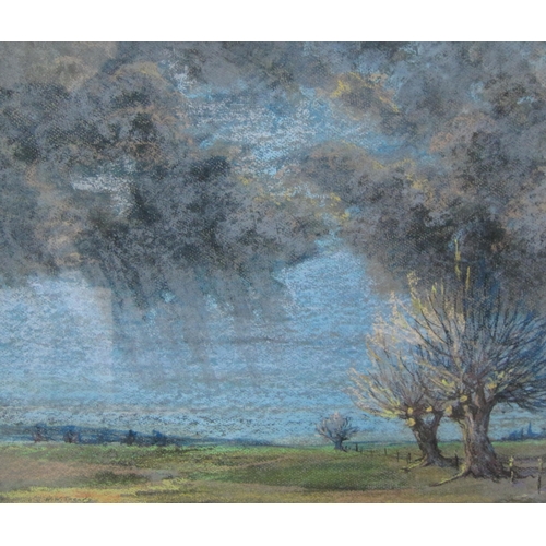 164 - W.W. SNEARY. Flood Plain, signed, pastel on paper, 14 1/2 x 18 in; together with a miscellaneous col... 