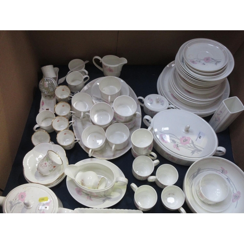 49 - A Coalport 'Candy' part Tea and Dinner Service and a Coalport 'Brookdale' part Tea Service, two oblo... 