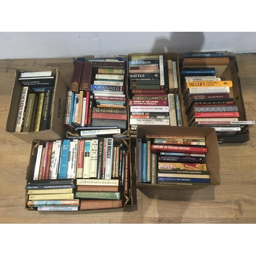 2 - Six boxes of Books including History and Antiques related