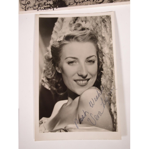 266A - A quantity of signed Photographs of Movie Stars, singers etc including Vera Lynn