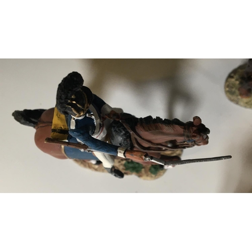 277 - A box containing a collection of delprado Napoleonic figures, chiefly on horseback