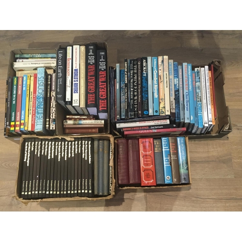 3 - Five boxes of Military and History Books