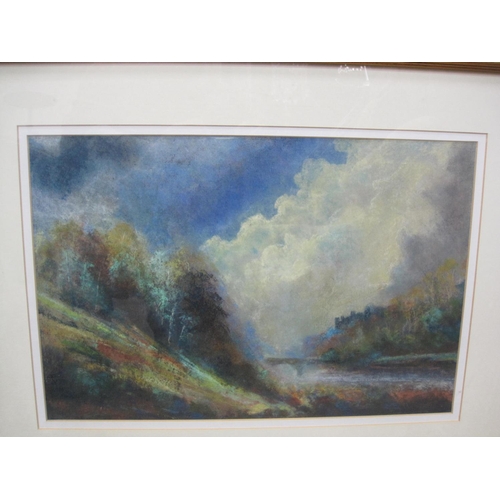 333 - H. LEONARD. Forest scene, indistinctly signed, pastel, 15 x 17 1/2 in; a further pastel by the same ... 