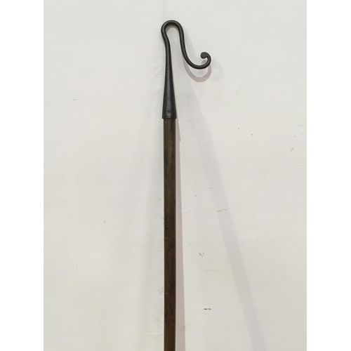 484 - An antique Goose Necking Crook 4ft 7in L