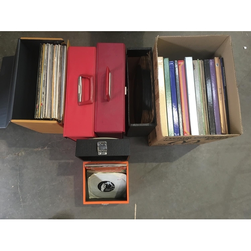 6 - A quantity of Records including The Beatles and Record Player