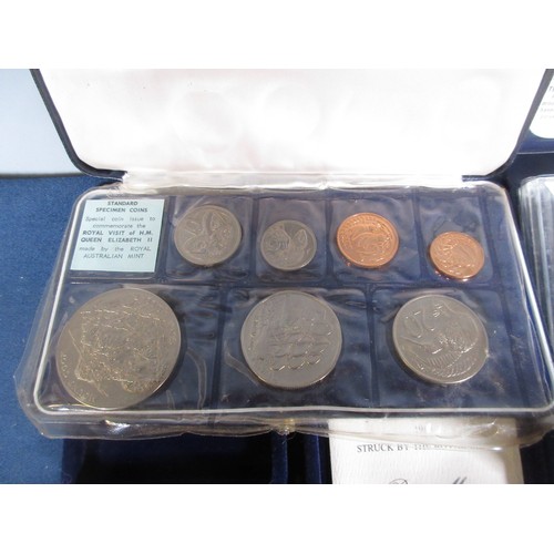 71 - A collection of proof and uncirculated Coins to include a 1953 set, New Zealand cased Sets, 1969 & 1... 