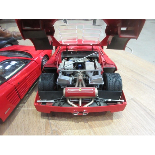 425 - Three large scale Pocher by  Rivarossi models of Cars; A Porsche 20in long, and two Ferrari 22in lon... 