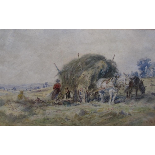 456 - SIDNEY PAUL GOODWIN (1867-1944) ‘Plough-time’ and Harvest-time, one signed ‘S. Goodwin’ (lower right... 