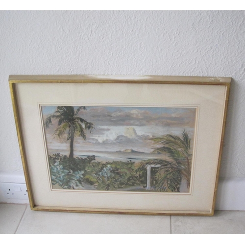 458 - WALTER GRAHAM SCOTT-BROWN (1897-1987). Palm Trees, British Virgin Islands, signed ‘Scott Brown’ (low... 