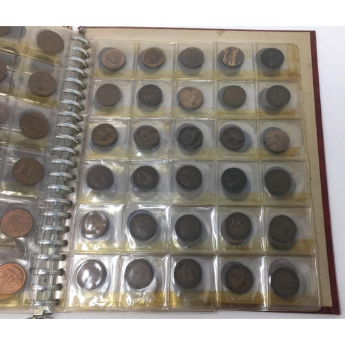 43 - An Album of British Copper Issues, Victoria - Queen Elizabeth II, Quarter Farthing - Half Penny